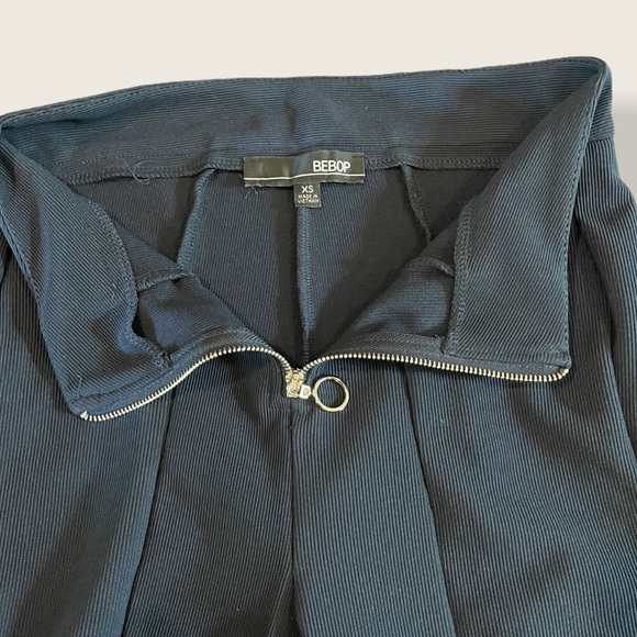 ⭐2 for 10⭐ BeBop Navy Blue Ribbed Dress Pants - Picture 2 of 3